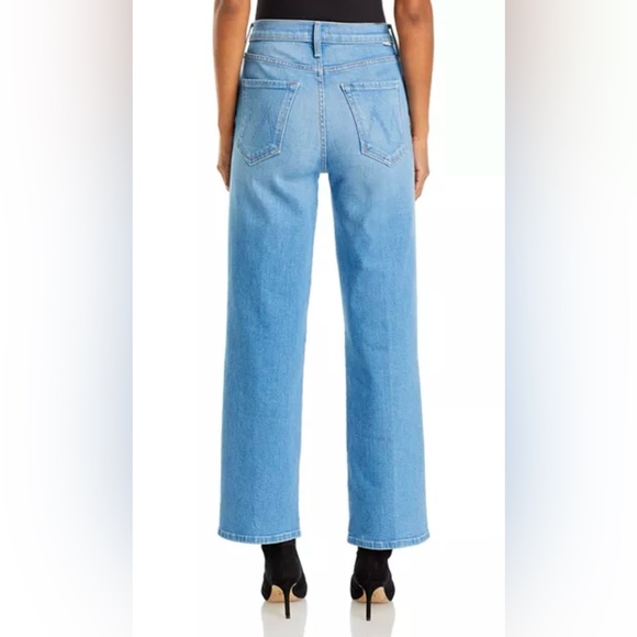 NEW MOTHER Rambler High Rise Ankle Straight-Leg Jeans Going Dutch Blue Size 33 - Picture 3 of 12